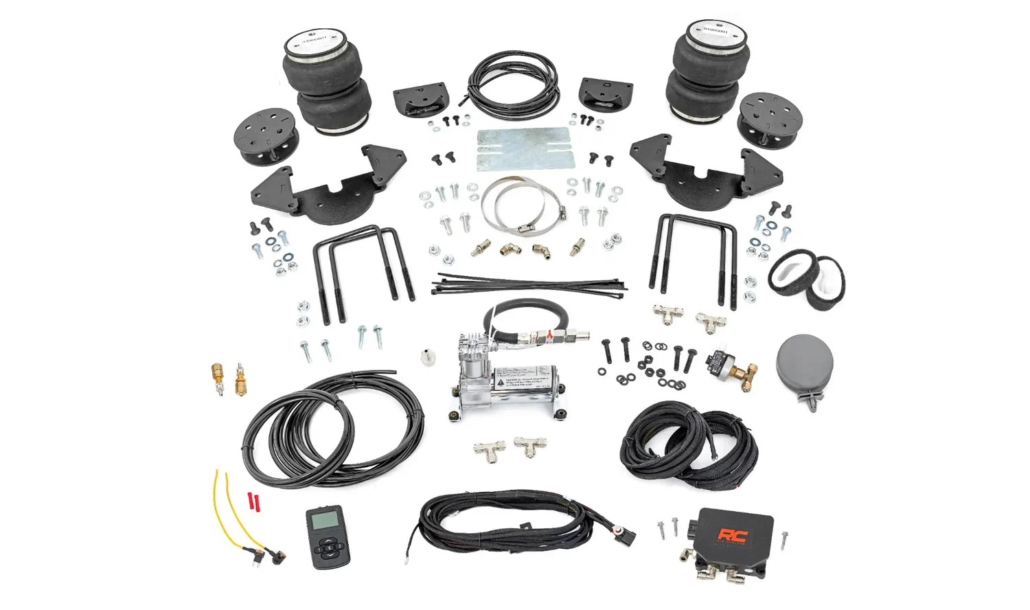 Air Spring Kit w_compressor - 4-6 Inch Lift Kit - Wireless Controller -